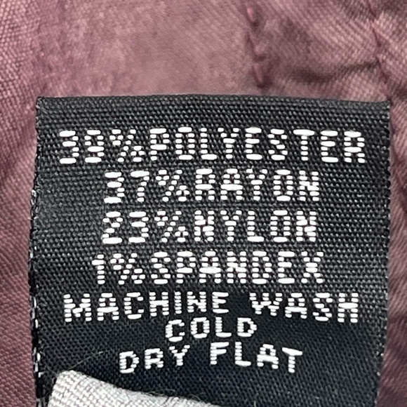 Lapis Eggplant Burgundy Smocked Elastic Waistband Midi Skirt - Picture 4 of 9